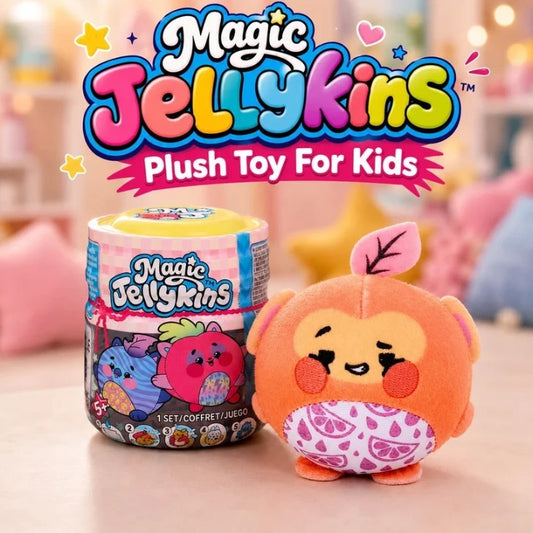 Magic Jellykins Surprise Jar – Soft Plush Toy for Kids (1 Pc)